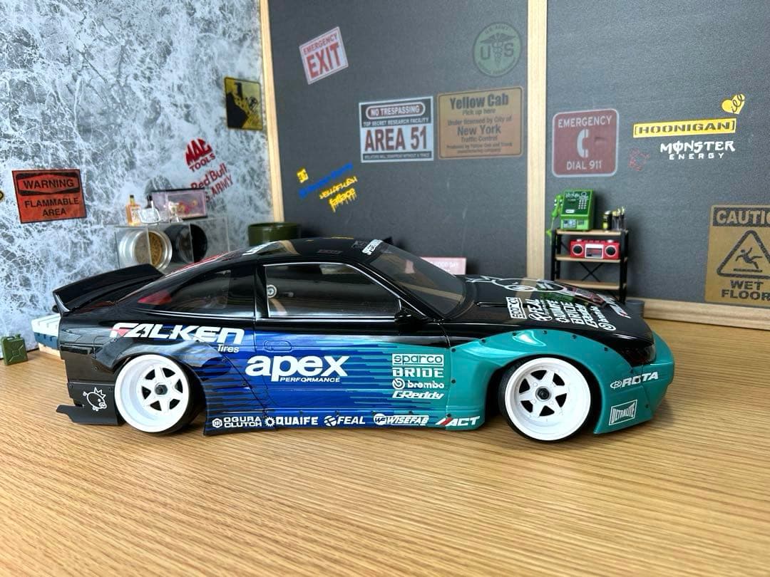 ADDICTION 180SX シルエイティ　ロケットバニー　ラジコンボディ