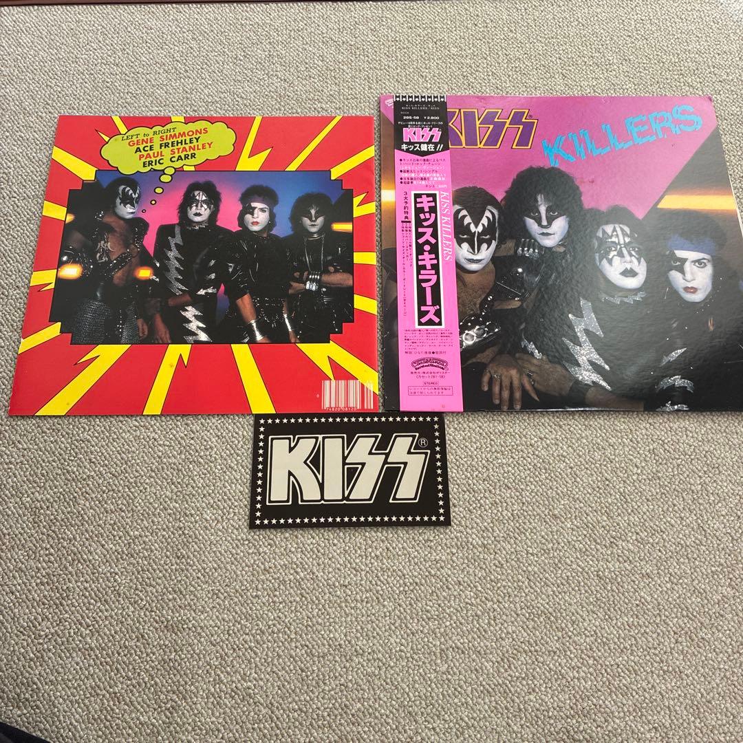 KISS KILLERS レコード 予約特典　ステッカー カラーポートレート付