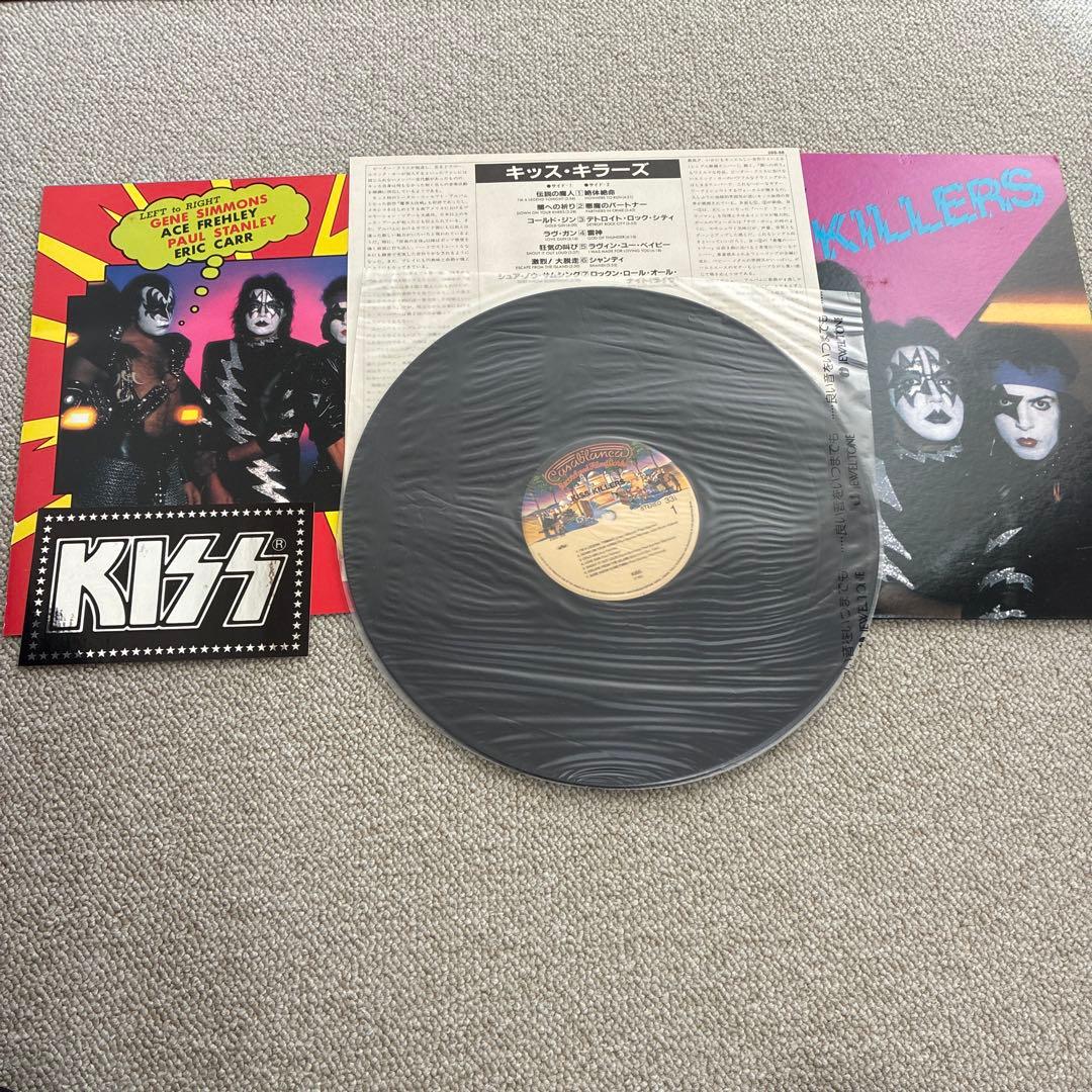 KISS KILLERS レコード 予約特典　ステッカー カラーポートレート付