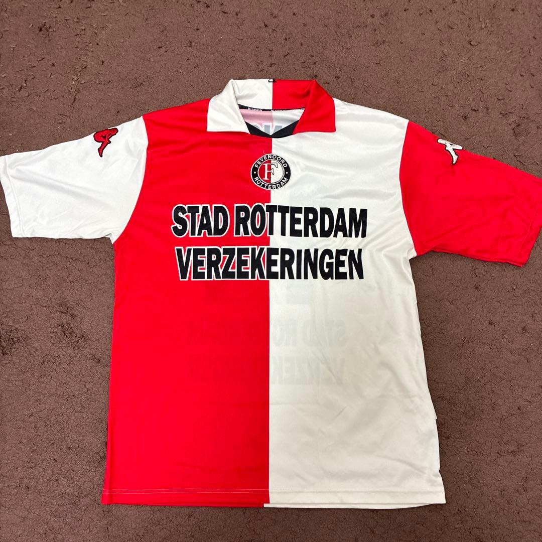 美品　フェイエノールト　小野 14 サッカーシャツ KAPPA