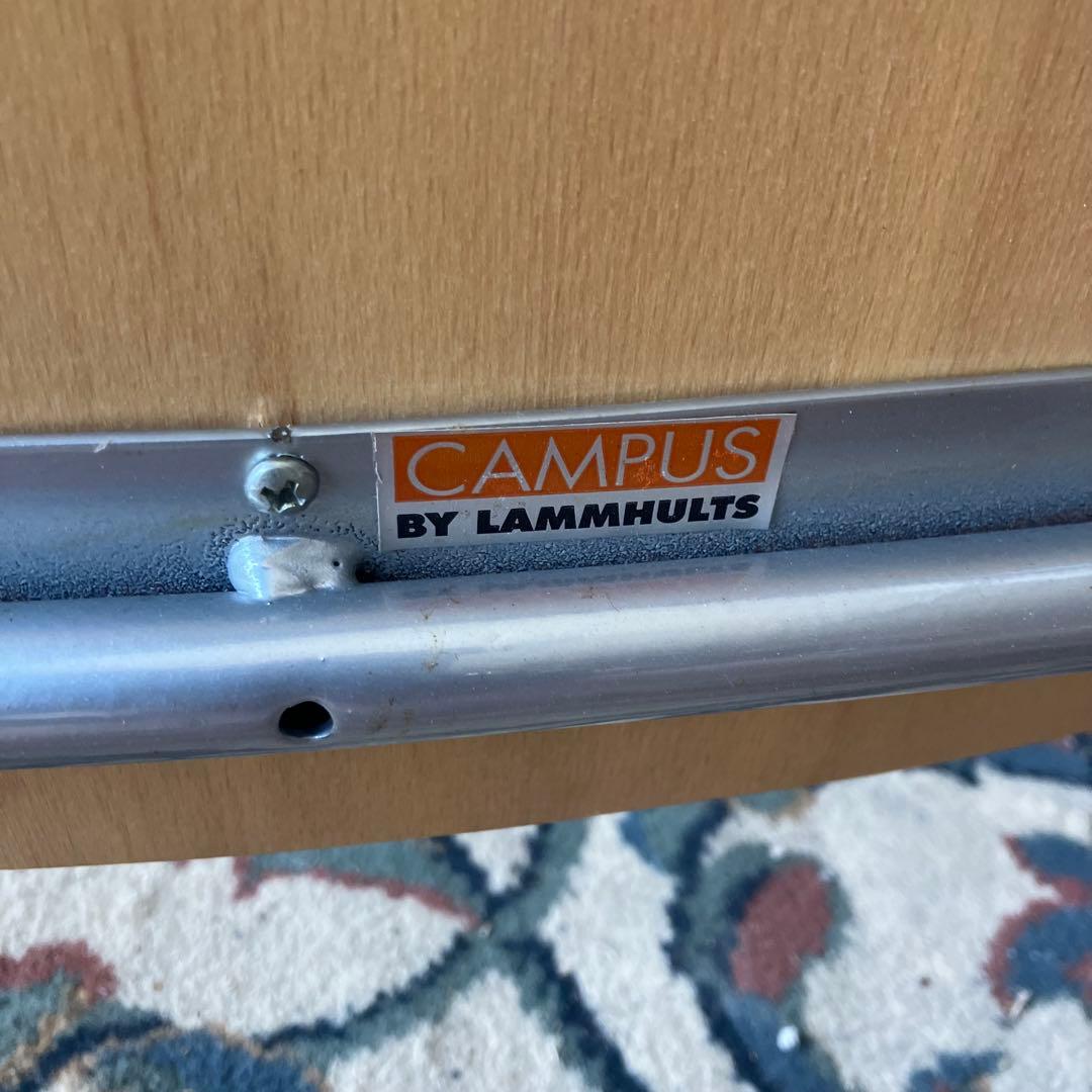 ① 北欧レトロ ラムホルツ キャンパス プライウッドチェア 2脚セット