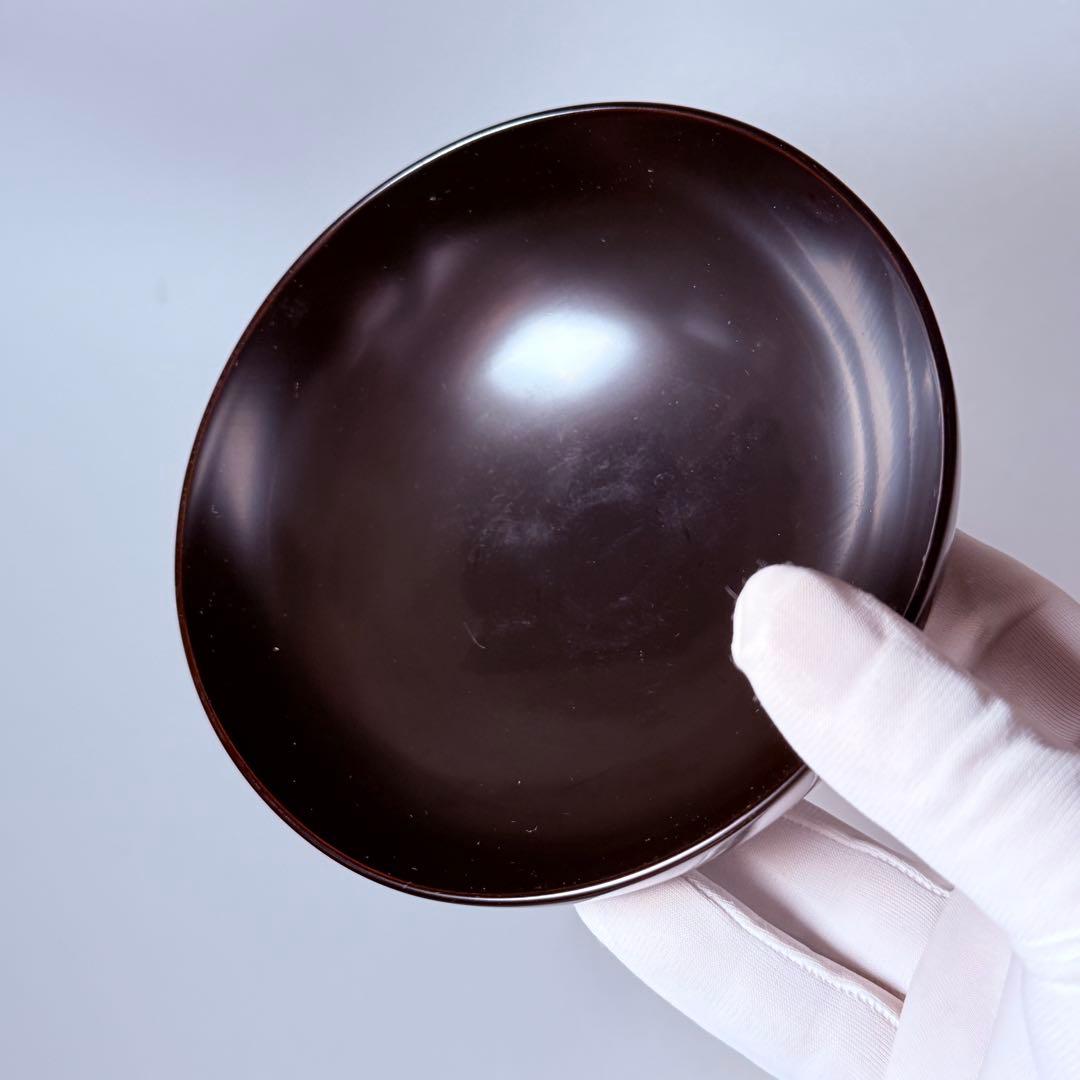 輪島塗　武田漆器店　金蒔絵牛車桜文吸物椀　国産漆100％使用　共箱　資産家特注品