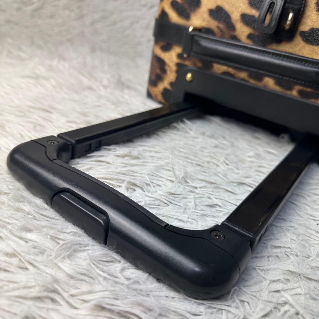 美品 PVCドルガバ レオパード ヒョウ柄 大型キャリーケース 旅行やビジネスに