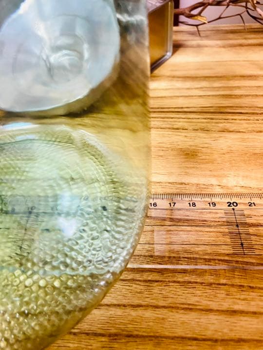 青鬼　レトロ　飴屋瓶　アルミ蓋付　ガラス瓶　気泡ビン　アンティーク　3個