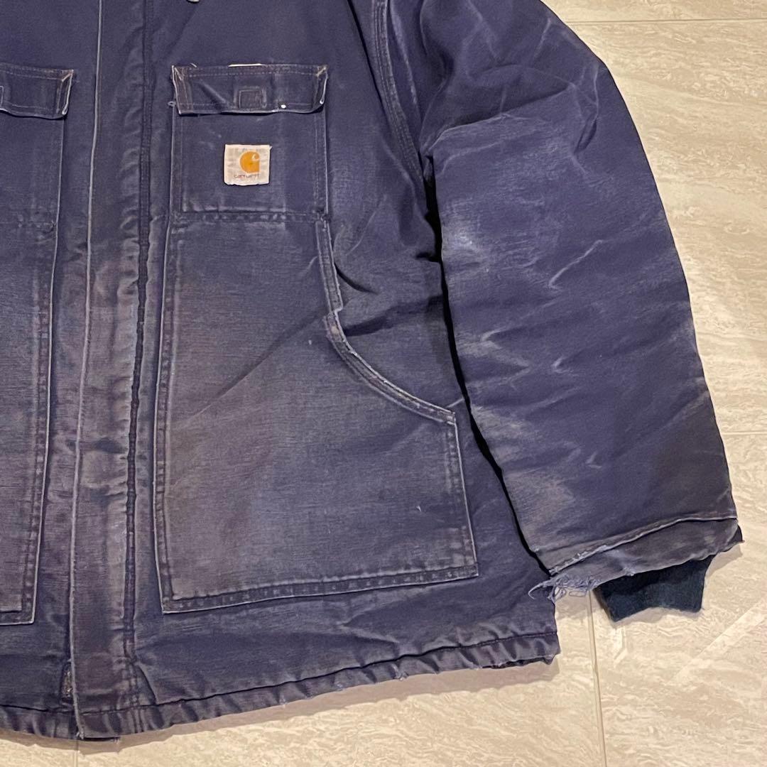 carhartt カーハートトラディショナルコート 鬼フェードネイビー XL相当