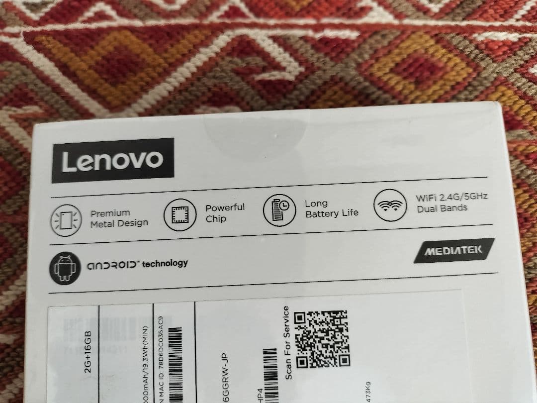 Androidタブレット本体 Lenovo Tab M8 HD Iron Grey 2GB+16GB