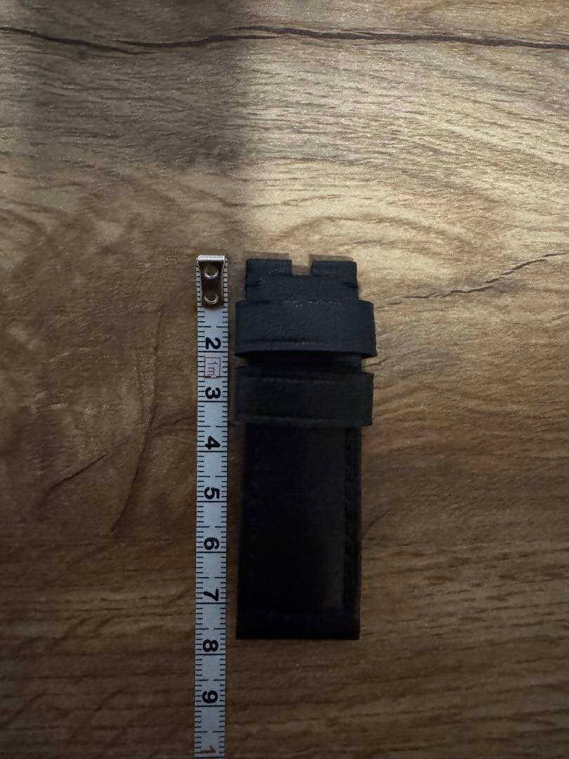 パネライ 44mm用 純正 レザー ストラップ ラグ幅24mm ブラック