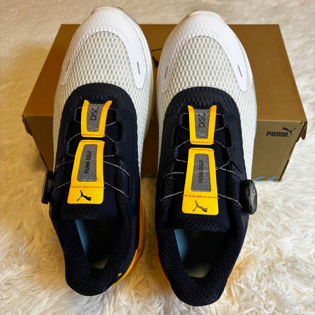 【未使用】PUMA NITRO スパイクレスゴルフシューズ BOA 25cm白紺