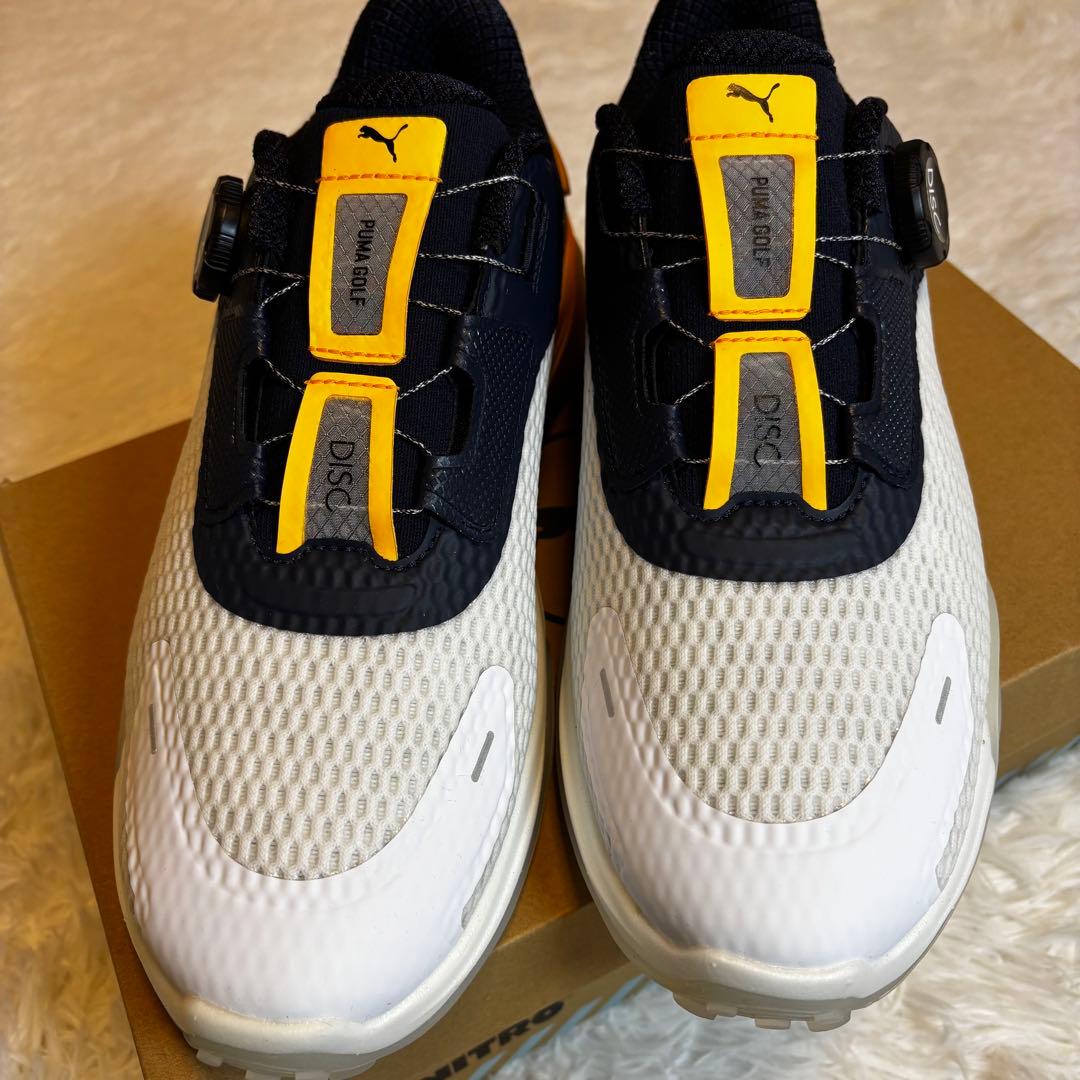 【未使用】PUMA NITRO スパイクレスゴルフシューズ BOA 25cm白紺