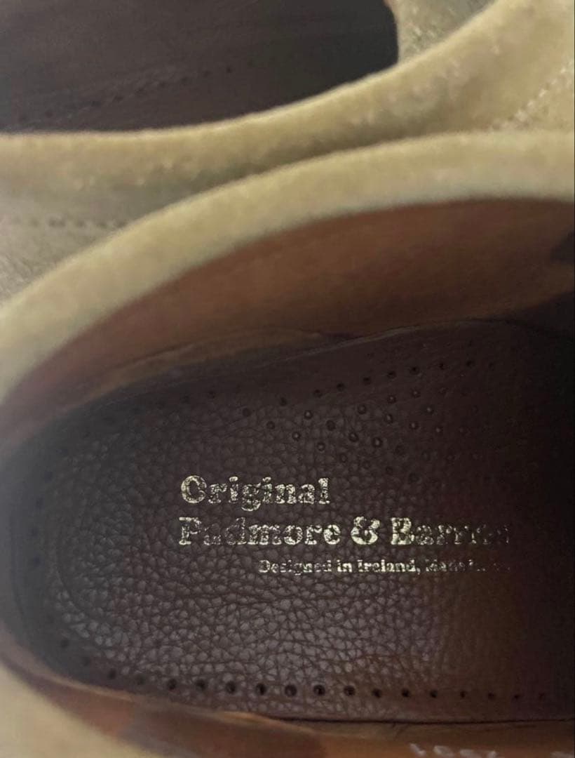 パドモア&バーンズ ワラビーブーツ　ベージュ