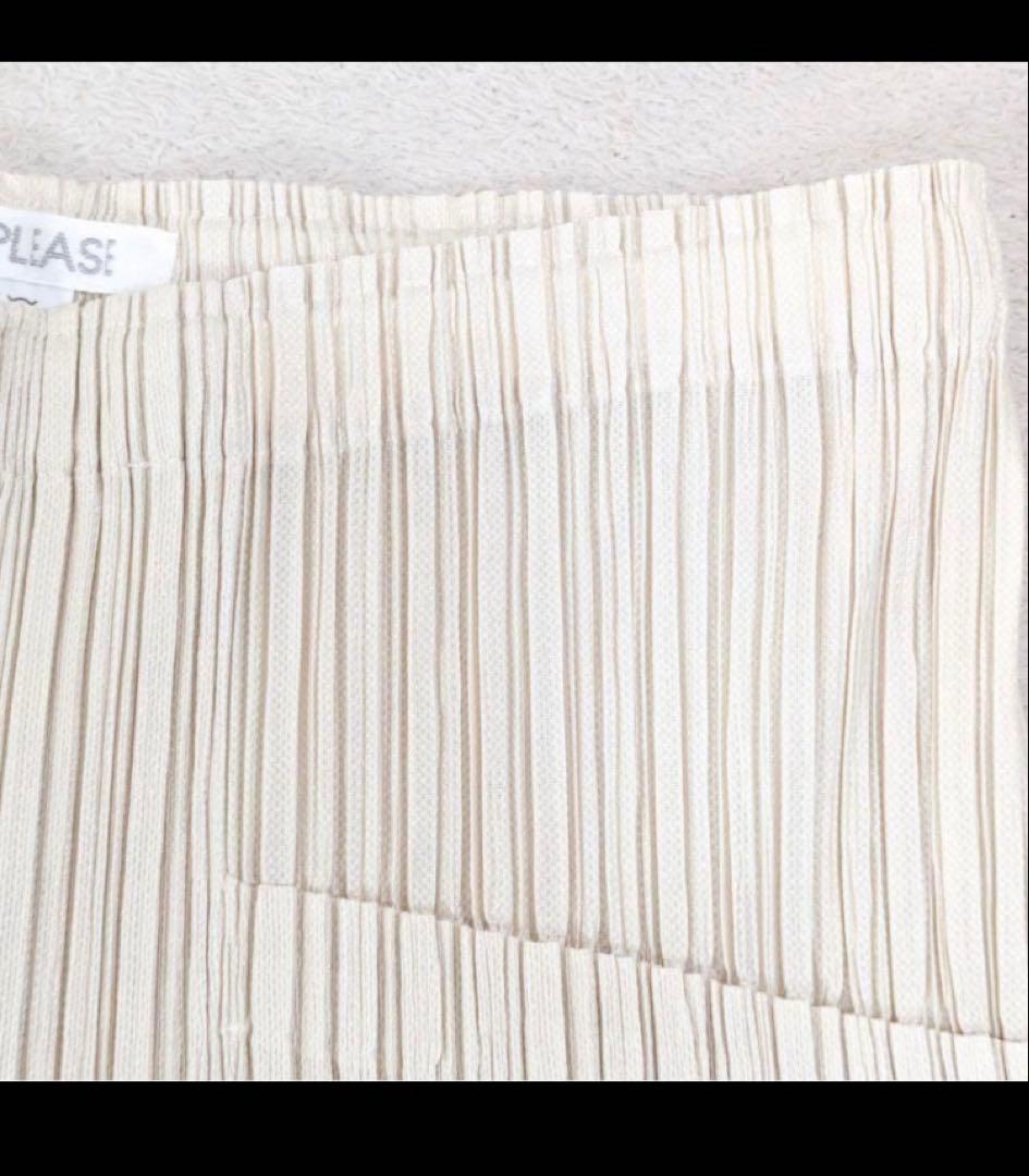 PLEATS PLEASE フラッフィーパンツ　美品 サイズ2 ホワイト