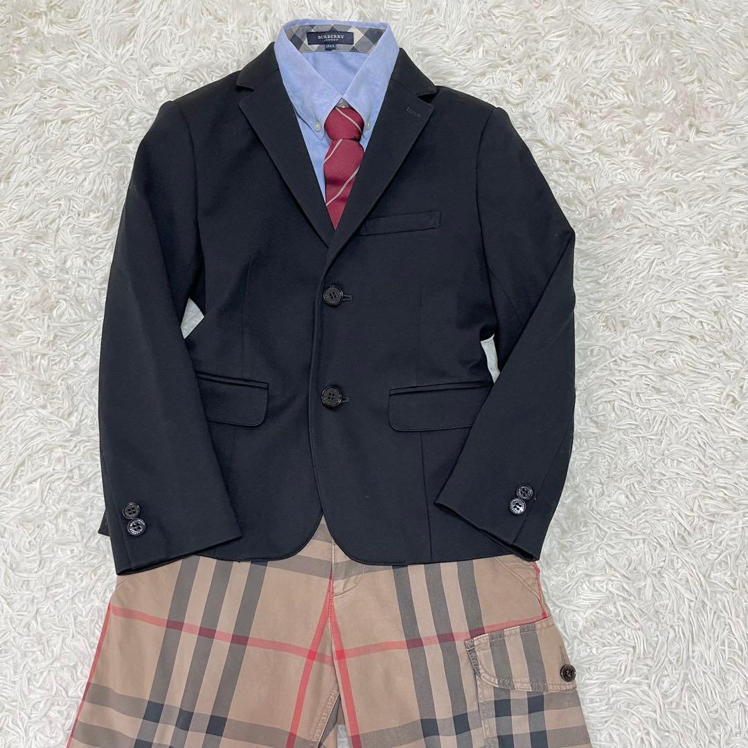 美品✨バーバリーロンドン　130 フォーマルスーツ　豪華4点セット　ノバチェック