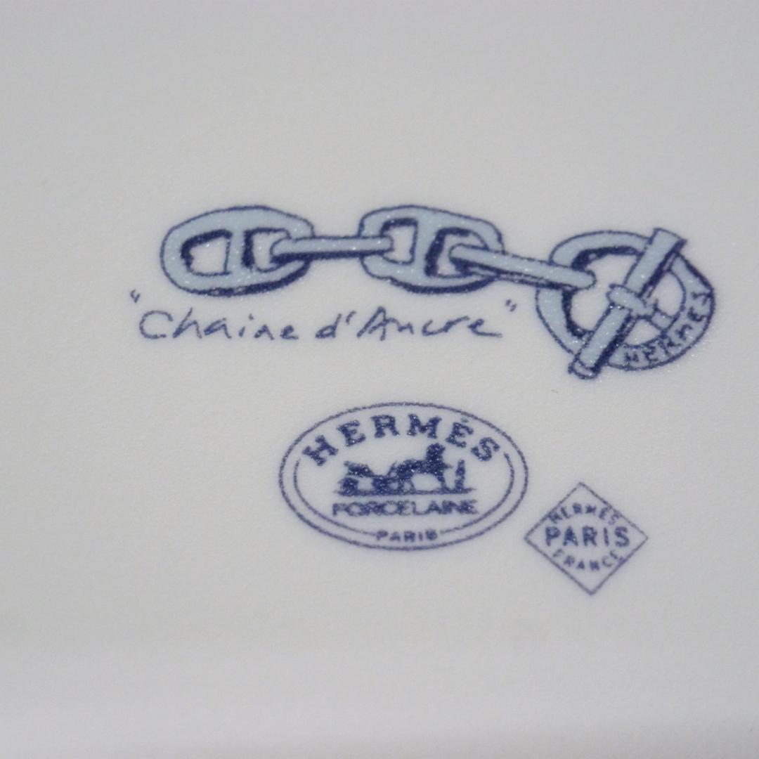 HERMES エルメス シェーヌダンクル スクエアプレート 角皿