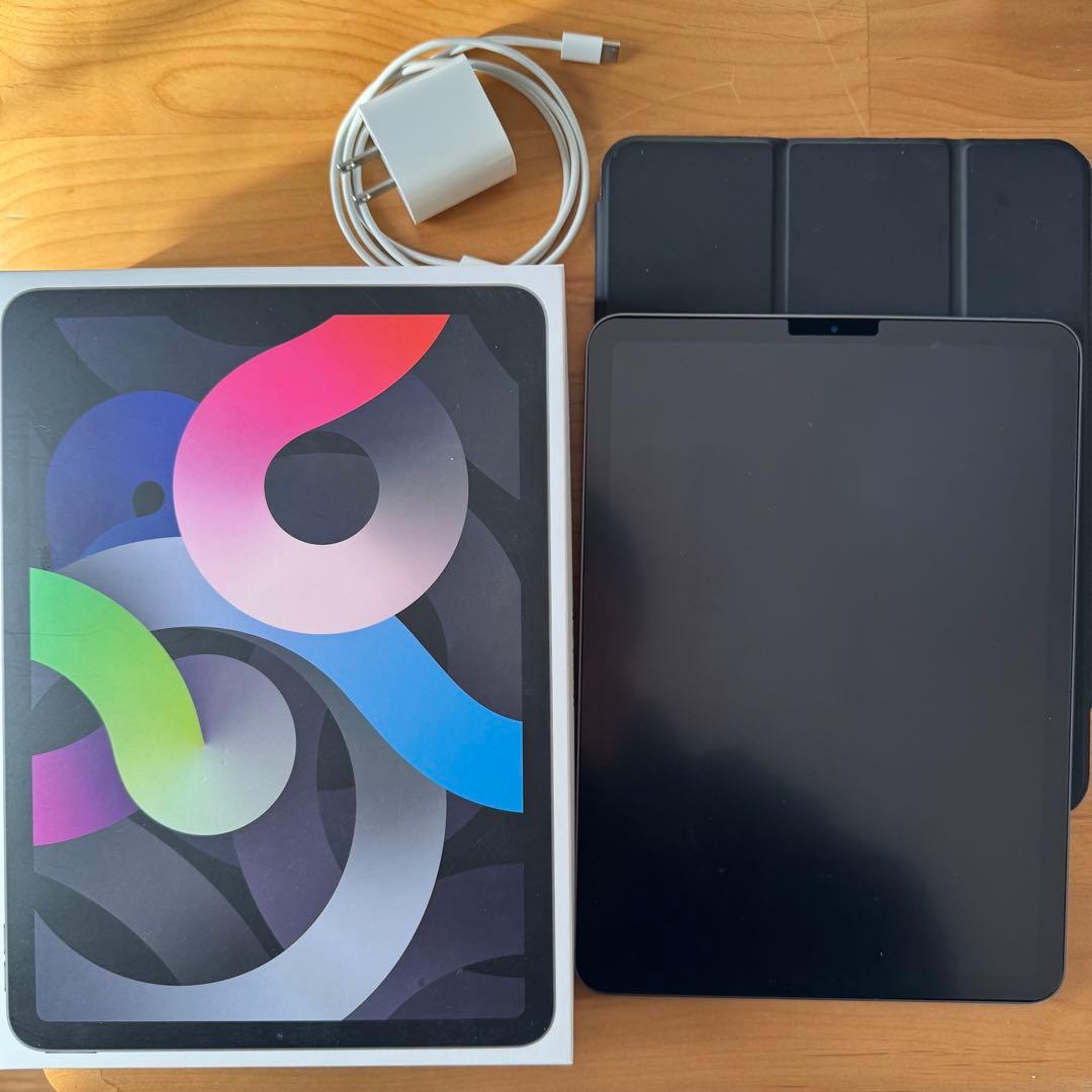 Apple iPad Air (第4世代) 64GB 保護フィルム、ケース付き