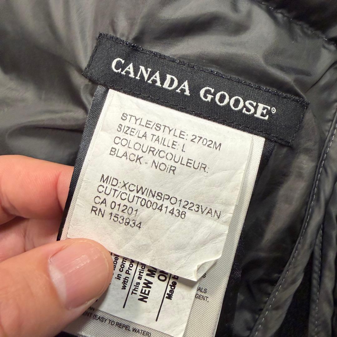 カナダグース　ダウンベスト　2702M Lサイズ ブラック