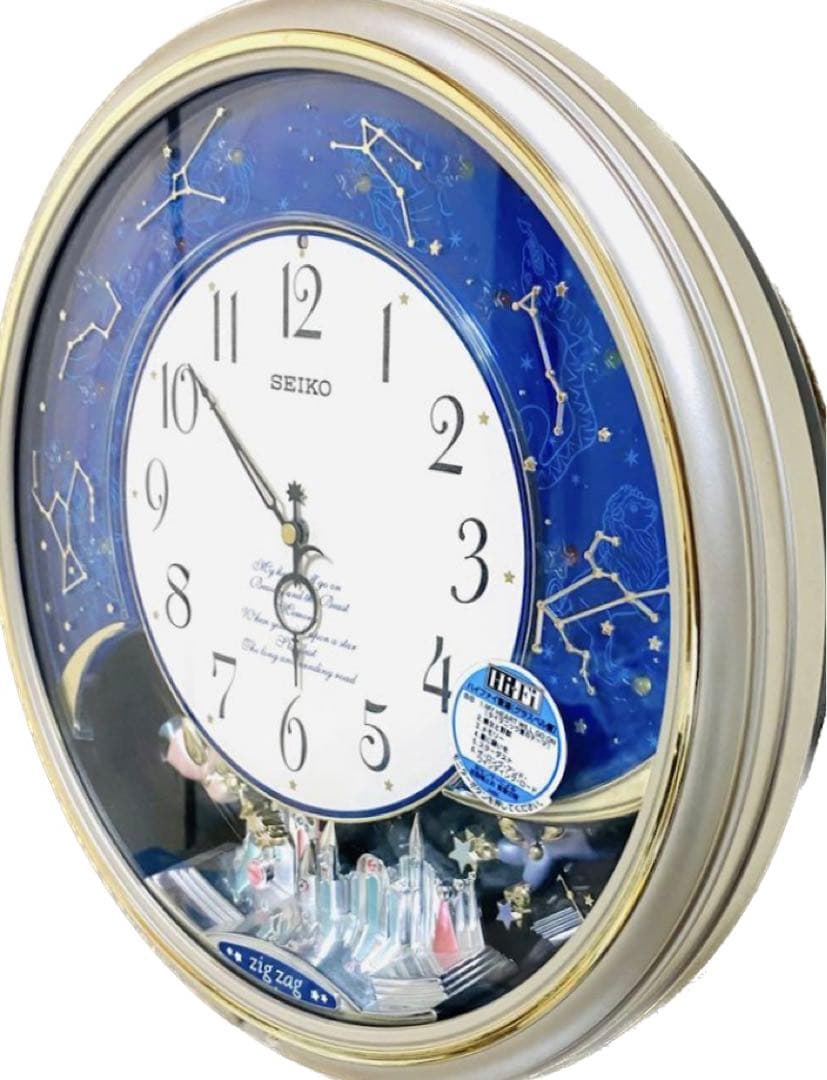 と*も様 SEIKO からくり掛け時計 AM620S 星座×天使×LEDメロディ
