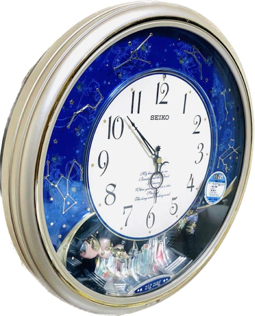 と*も様 SEIKO からくり掛け時計 AM620S 星座×天使×LEDメロディ