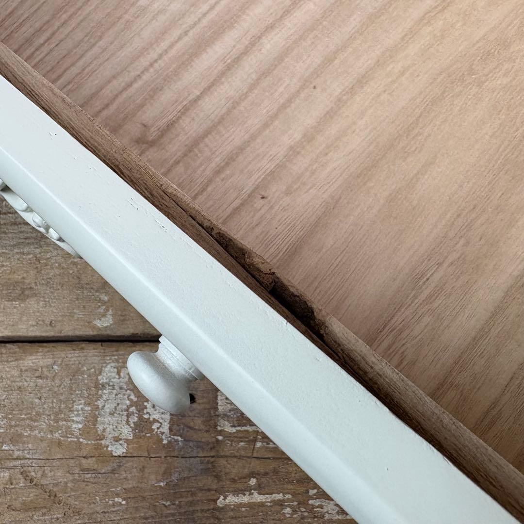 訳あり品！【99】フレンチ調ホワイトチェスト三段四つ引き木製収納家具姫系タンス