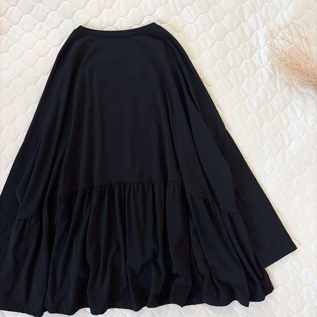 【美品】BEARDSLEY 裏起毛トロミジャージービッグTee ブラック