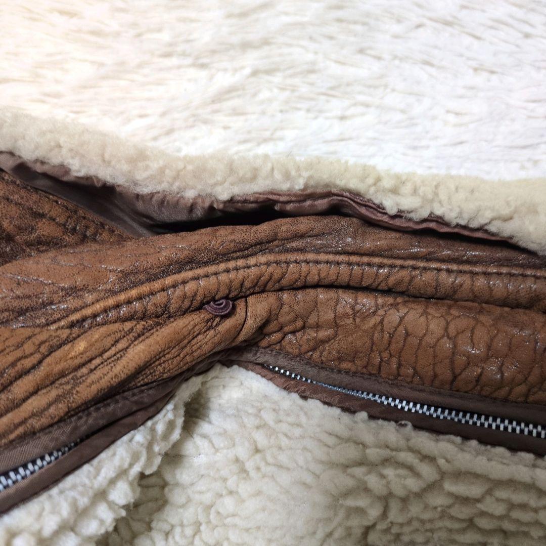 vintage G-1 襟ボアムートン レザー フライトジャケット ライナー付き