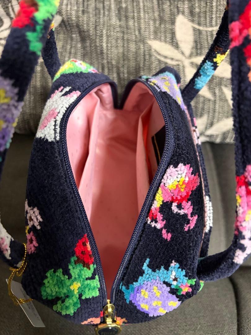 FEILER 神崎恵さん×フェイラーファンキーフォーチュン　ミニキューブバッグ