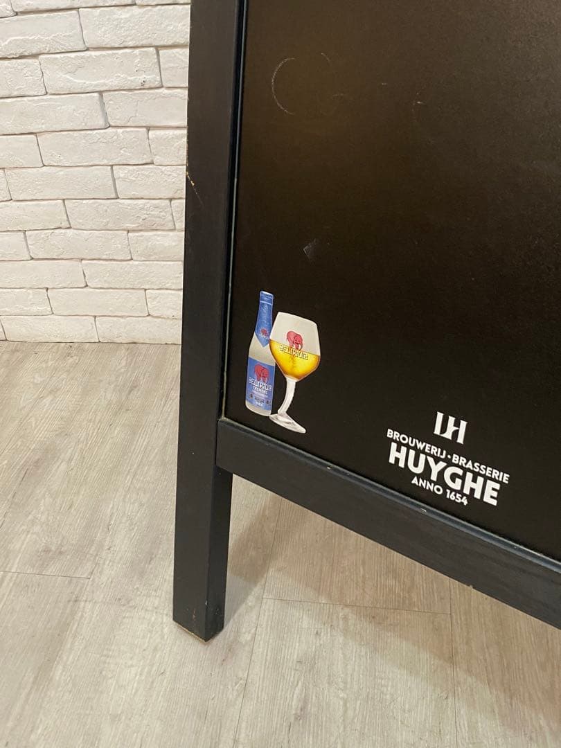 【東京都内23区配送無料】什器　大型　看板　黒板ベルギービール 看板　店舗