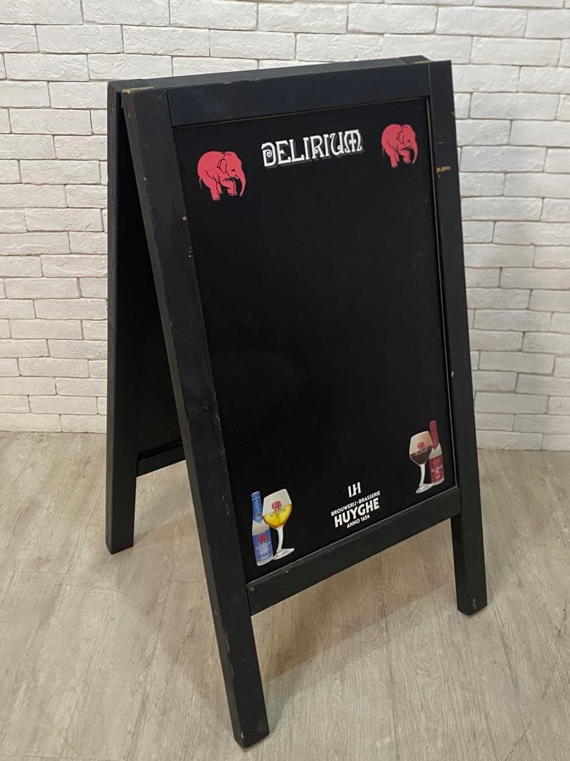 【東京都内23区配送無料】什器　大型　看板　黒板ベルギービール 看板　店舗