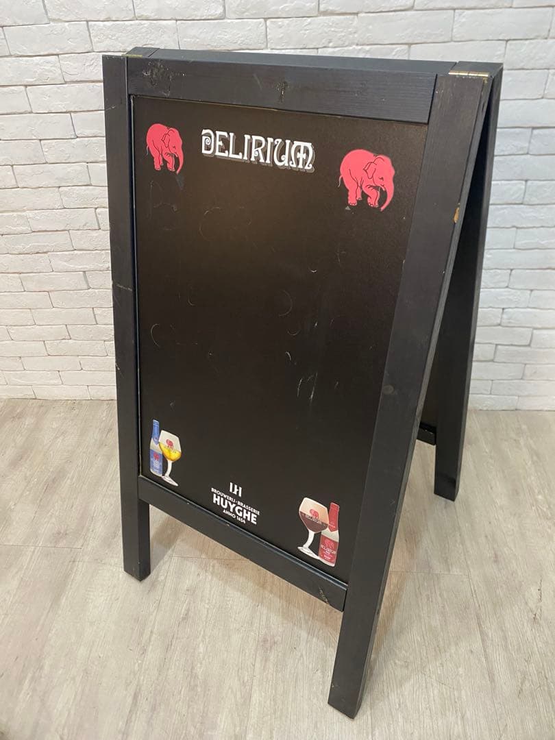 【東京都内23区配送無料】什器　大型　看板　黒板ベルギービール 看板　店舗