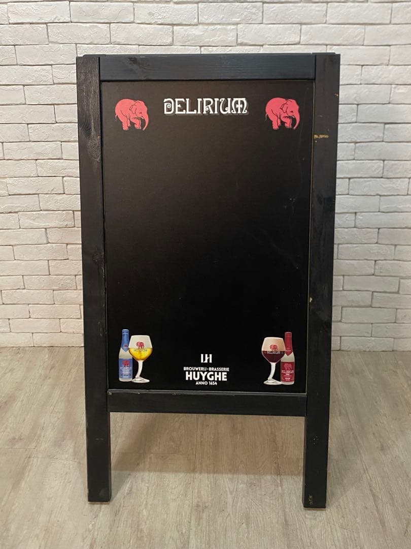 【東京都内23区配送無料】什器　大型　看板　黒板ベルギービール 看板　店舗