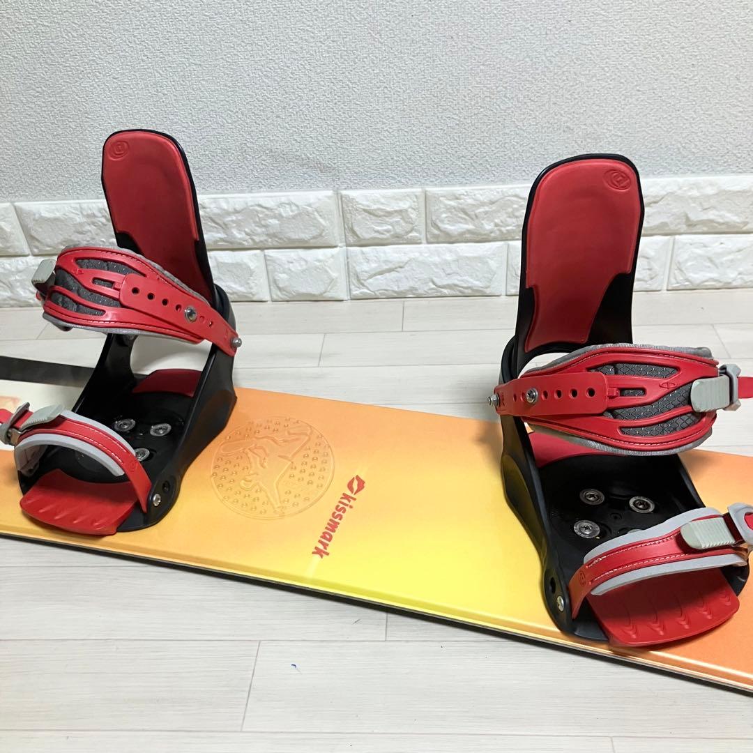 バック付/kissmarkキスマーク スノーボード148cm/DRAKEバインL