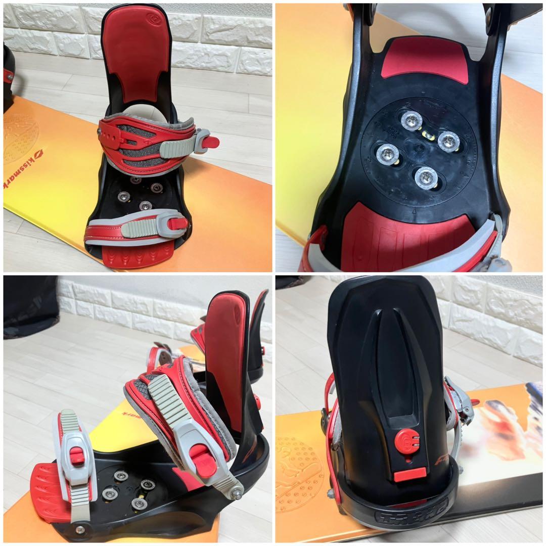 バック付/kissmarkキスマーク スノーボード148cm/DRAKEバインL