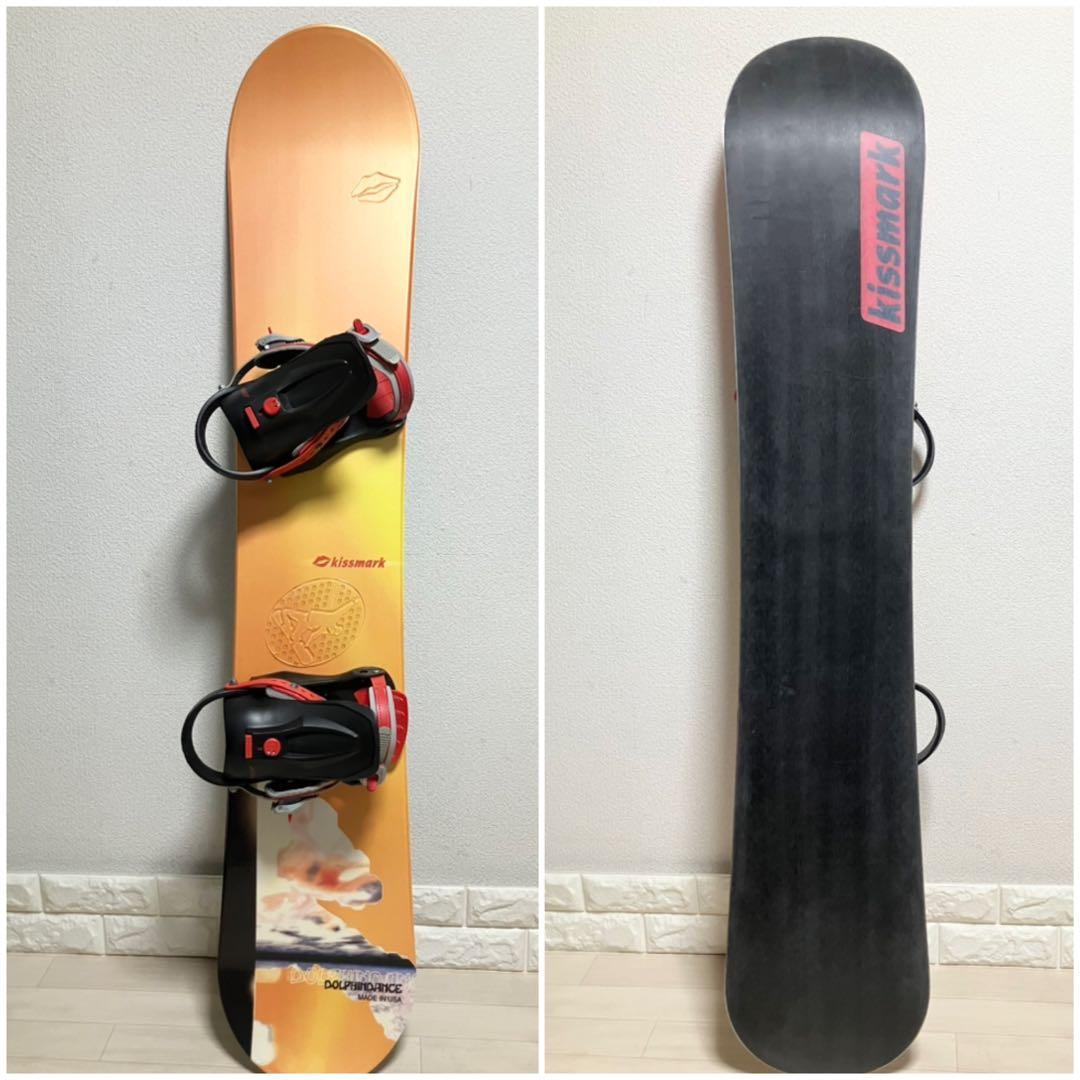 バック付/kissmarkキスマーク スノーボード148cm/DRAKEバインL