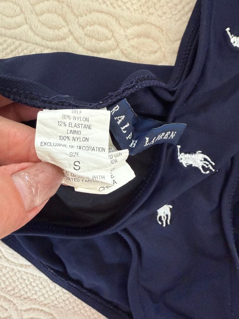 希少デザイン☆ラルフローレン☆刺繍ポロ馬ロゴビキニセット ネイビー