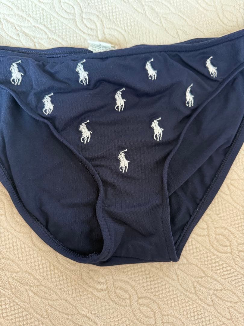 希少デザイン☆ラルフローレン☆刺繍ポロ馬ロゴビキニセット ネイビー