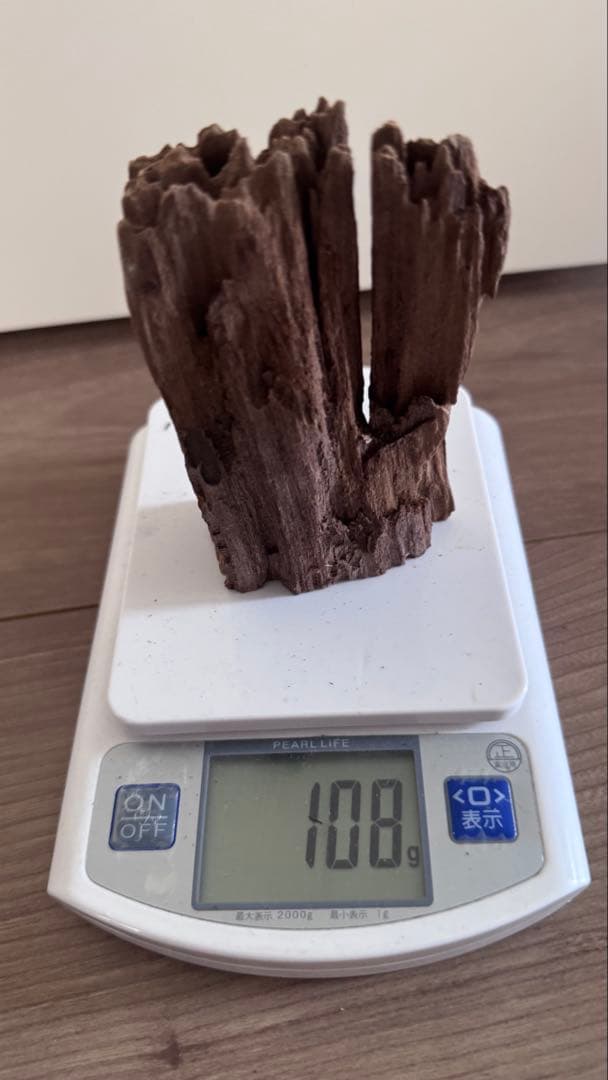 御家流香道《伽羅》落款印　108g 香木　沈香　茶道具　ベトナム産