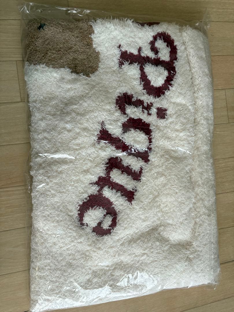 【新品】タグ付き　ホリデー　ジェラートピケ　テディベア　ブランケット　膝掛け　大