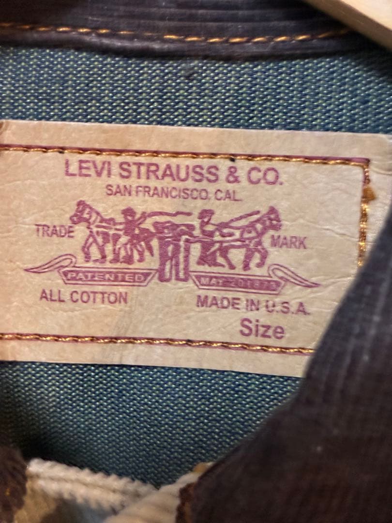 リーバイス/コーデュロイ/マルチカラー/USA製/クレイジージャケット