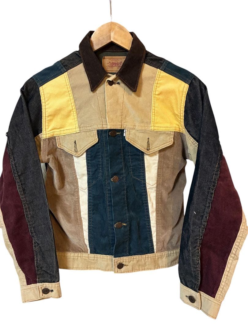 リーバイス/コーデュロイ/マルチカラー/USA製/クレイジージャケット