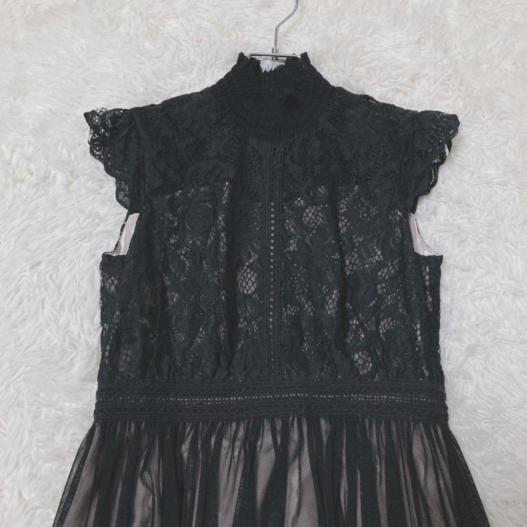 リルフェテ レディースワンピース ブラック 9 ロングワンピース 結婚式 裏地