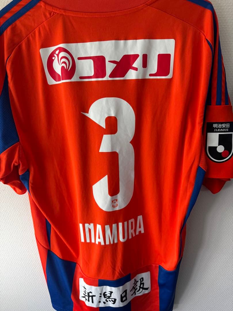 アルビレックス新潟 2025 1st ユニフォーム 稲村隼人選手2XL