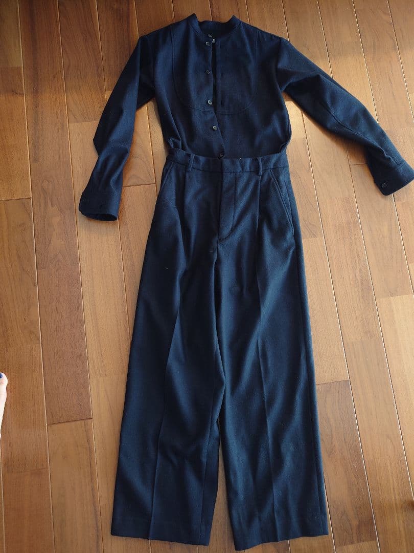 アンスクリア　フランネルブザムジャンプスーツ