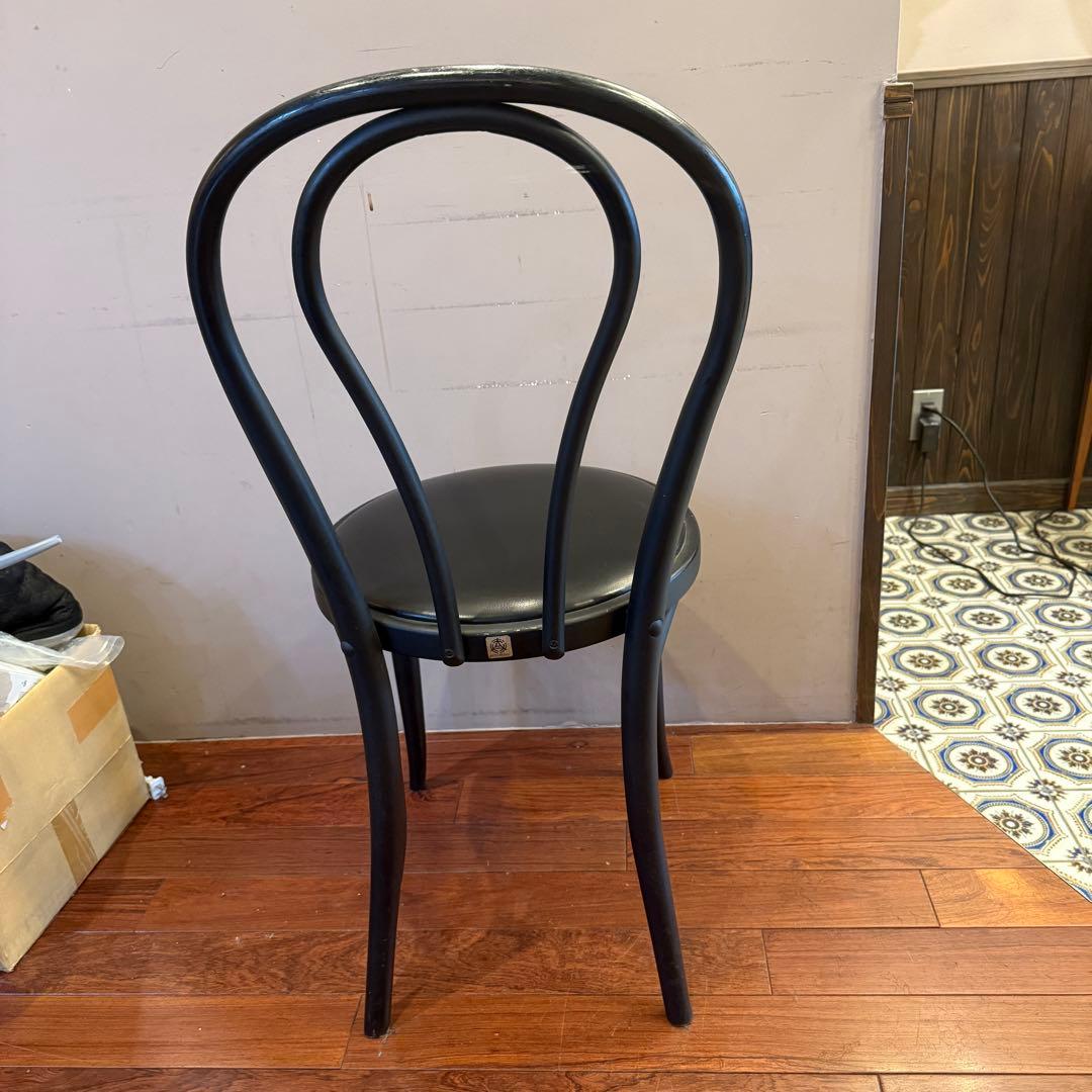秋田木工 ベントウッドチェア ブラック ビンテージ チェア 椅子 木製 ①