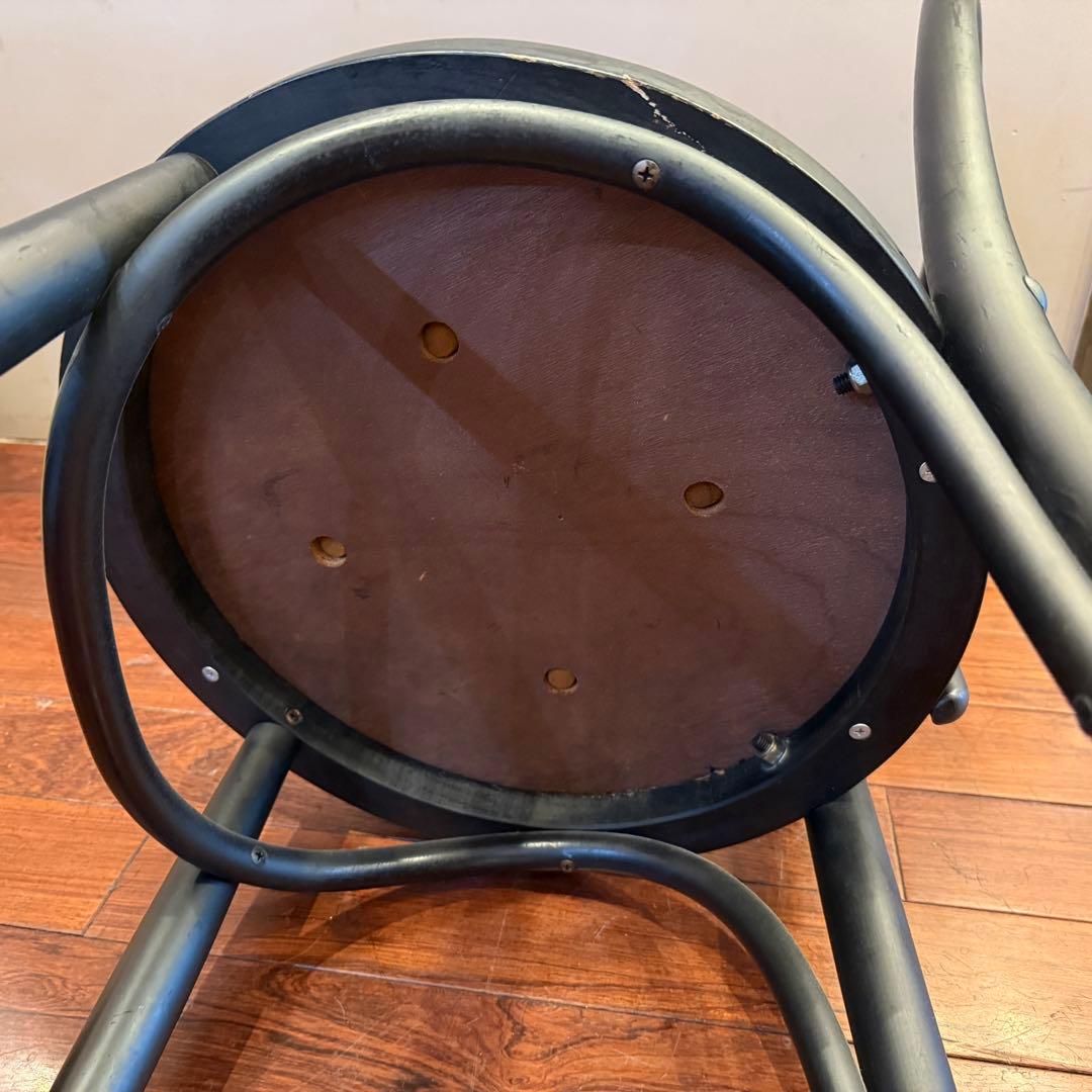 秋田木工 ベントウッドチェア ブラック ビンテージ チェア 椅子 木製 ①