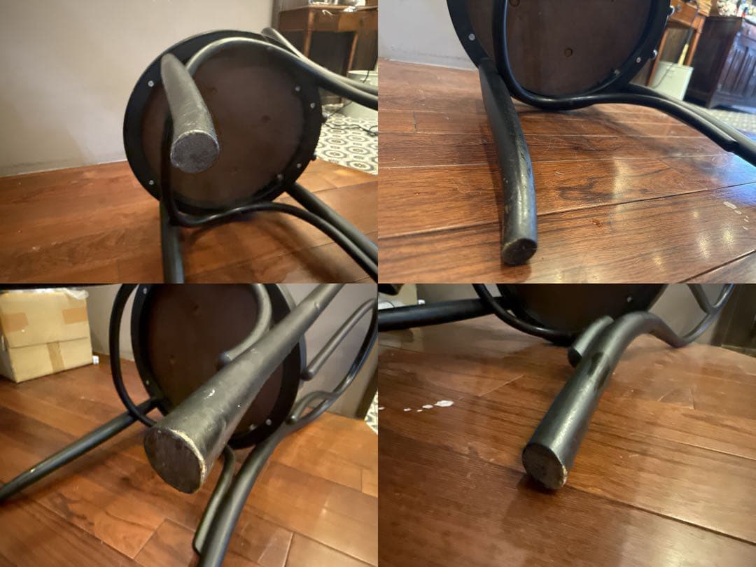 秋田木工 ベントウッドチェア ブラック ビンテージ チェア 椅子 木製 ①