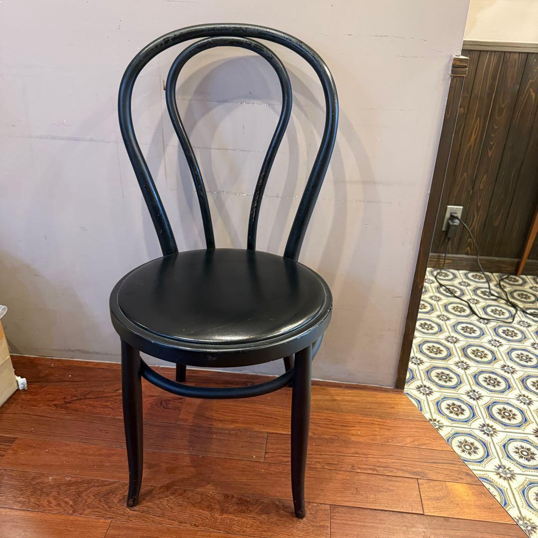 秋田木工 ベントウッドチェア ブラック ビンテージ チェア 椅子 木製 ①