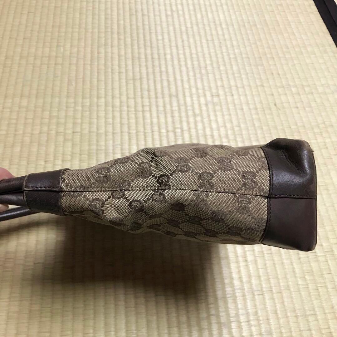 GUCCI GGトートバッグ ベージュ・ブラウン　ハンドバッグ　肩掛け