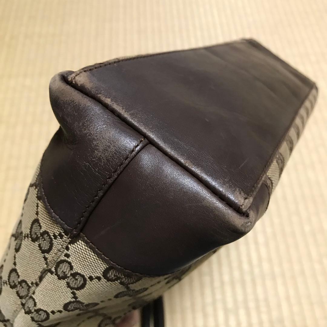 GUCCI GGトートバッグ ベージュ・ブラウン　ハンドバッグ　肩掛け