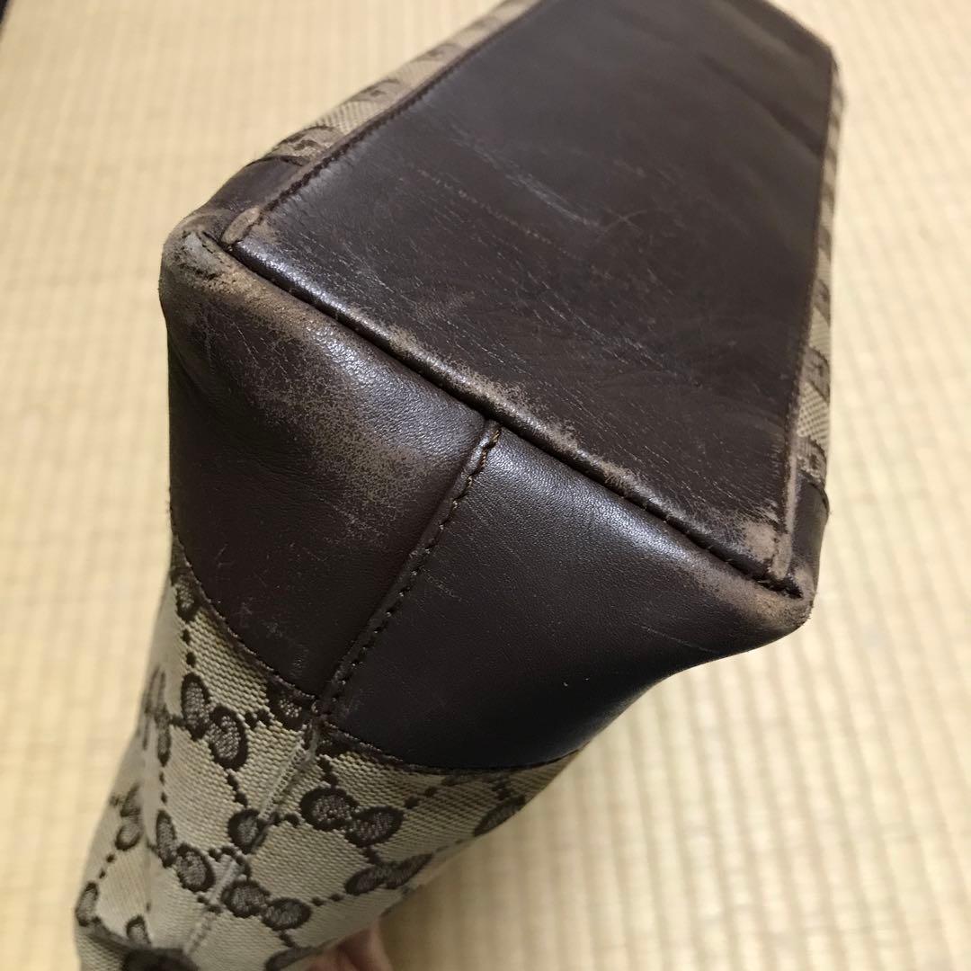 GUCCI GGトートバッグ ベージュ・ブラウン　ハンドバッグ　肩掛け