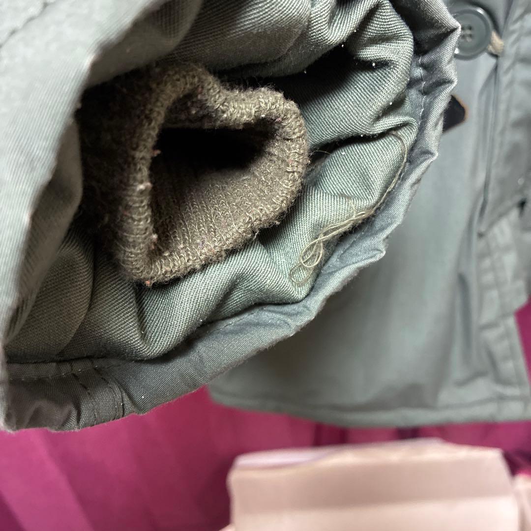 状態良好ヴィンテージリアルファー付きフード ミリタリージャケットN-3B90s