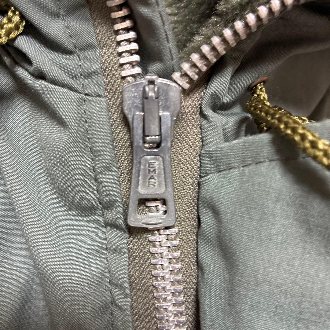 状態良好ヴィンテージリアルファー付きフード ミリタリージャケットN-3B90s